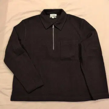 COS 릴랙스 핏 지퍼 피케 셔츠