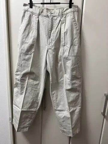 UNIQLO U 와이드 핏 베이커 팬츠 내추럴 79cm