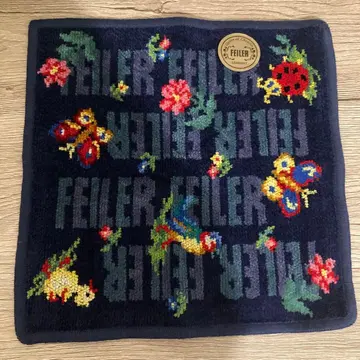 FEILER 페이러 하이디 로고 손수건 네이비 플래그십 스토어 한정판