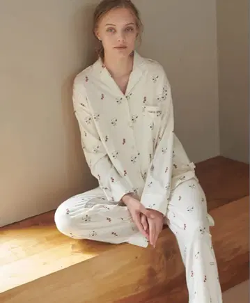 PEANUTS 스누피 젤라또피케 룸웨어 상하의 세트