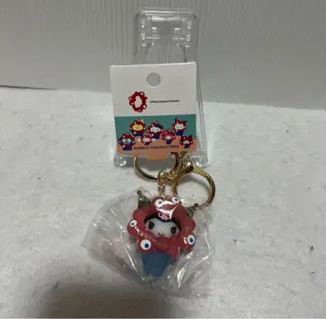 산리오 미야쿠미야쿠 입체 마스코트 클리어 컬러 키링 쿠로미