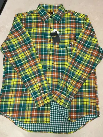 DOUBLE B 긴팔 셔츠 L 사이즈 체크 미키하우스 루즈핏 미사용품