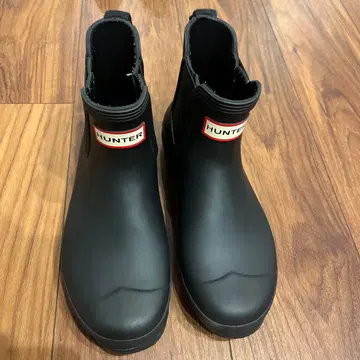 HUNTER 블랙 숏부츠