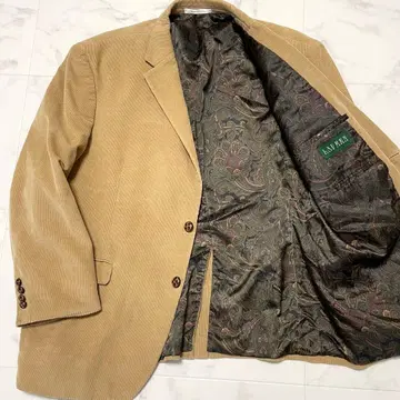 새상품급 로렌 랄프 로렌 코듀로이 테일러드 자켓 페이즐리 44