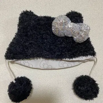 USJ 유니버셜 키티 블랙 팬캡