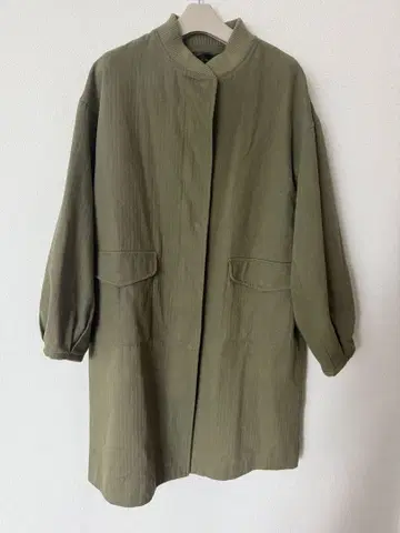 Libby & Rose 노카라 자켓 카키 밀리터리