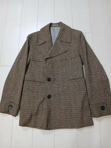 Changing times 체크 더블 브레스트 자켓