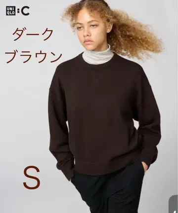 UNIQLO 다크 브라운 S 사이즈 긴팔 니트