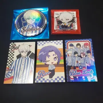 블루 록 웬즈데이 캔뱃지 아크릴 스탠드 카드 나기 미카게 집합