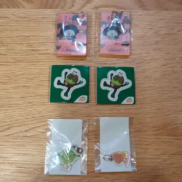 팜 키링 2개와 제스프리 스티커 세트