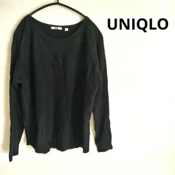 유니클로 UNIQLO 니트 스웨터 긴팔 캐시미어 블랙 블랙