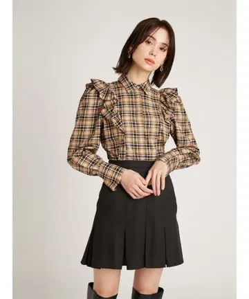 snidel 프릴 미니 프린트 원피스