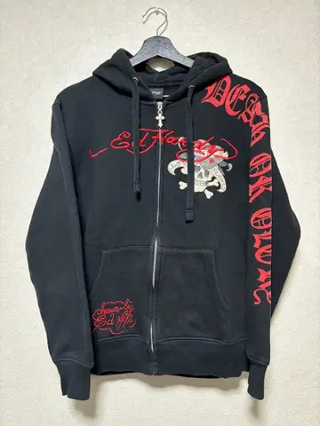 에드 하디 후드티 L 블랙 y2k