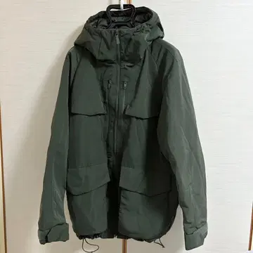 하이브리드 다운 오버사이즈 파카 다크 그린 uniqlo 유니클로