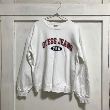 GUESS JEANS 화이트 맨투맨