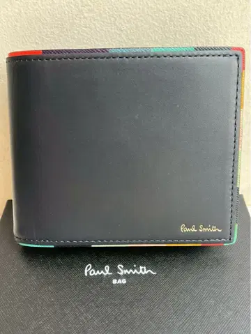 [ 미사용 새상품 ] 폴스미스 지갑 이단 접이식 아티스트 팝 스트라이프