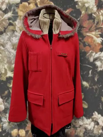 페어리 그런지 헤이세이 갸루 롱 코트 후드 부착