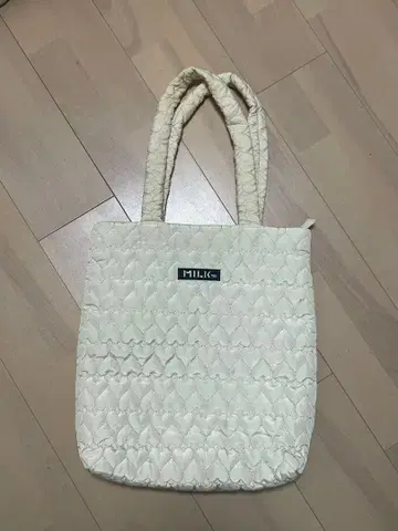 밀크페도 하트 퀼팅 토트백 MILKFED