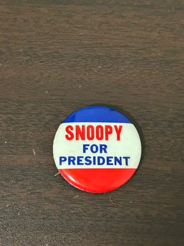 스누피 캔뱃지 빈티지