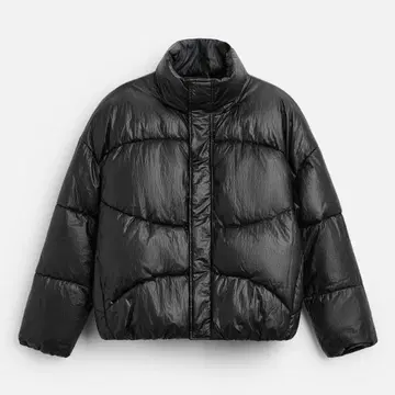 자라 샤이니 퍼프 다운 자켓