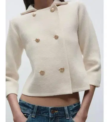 ZARA 니트 랩 가디건