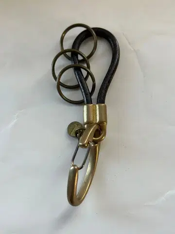 esperanto 천연 가죽 x 놋쇠 키링 벨트 후크