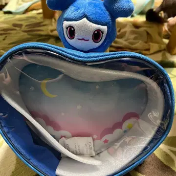 TWICE LOVELY 하트형 가방 파랑