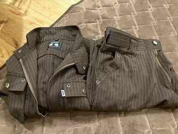 도라이치 작업옷 상하의 세트 브라운