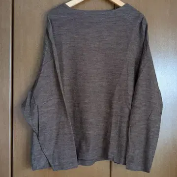 나카가와 마사시치 상점 면울 접결 풀오버 브라운