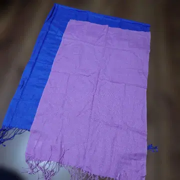 실크 캐시미어 스톨 2색 세트