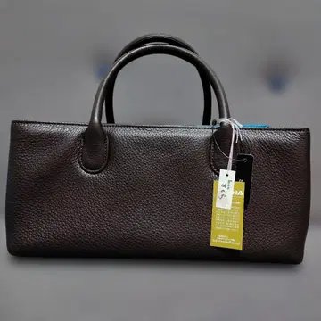 잡화 사쿠라 다크 브라운 가죽 핸드백