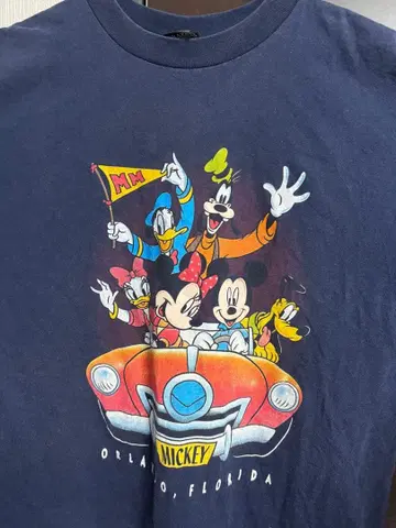 [구하기 어려움!]Disney 빈티지 구제 의류 티셔츠 XL