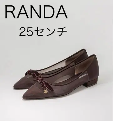 RANDA 리본 포함 플랫슈즈 25cm