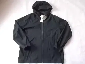 새상품 UNIQLO 블록 테크 후드티 3D 컷 블랙 L 유니클로