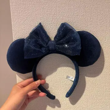 네이비 머리띠 디즈니 미니