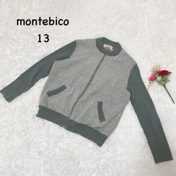 montebico [ XL ] 집업 점퍼 바이컬러 울 점퍼