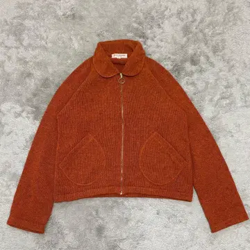 MARCJACOBS 집업 니트 숏 기장 실크 혼방 M-L BX41