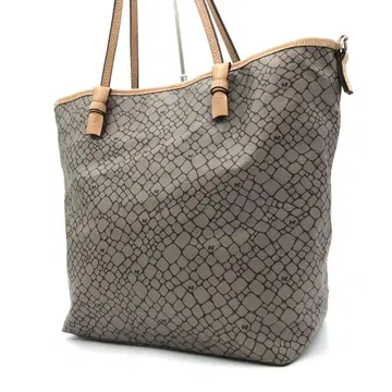 니나리치 토트백 올 패턴 N 로고 그레이 A4 수납 가능