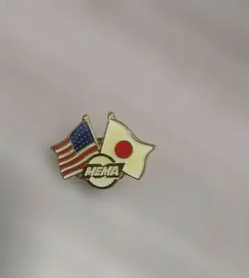 MEMA AMERICA JAPAN 핀 배지 빈티지