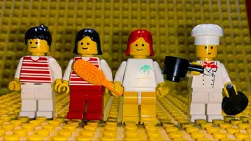 레고 올드 레고 파라디사 미니 피규어 4개 잡화 포함