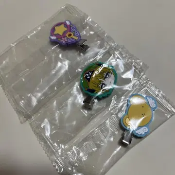 카드캡터 사쿠라 헤어 클립 케로쨩 샤오랑 별의 열쇠 3종 세트