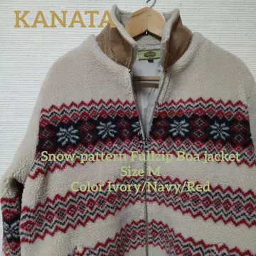 카나타 눈꽃 패턴 풀 집업 자켓 사이즈 M