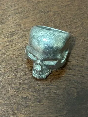 CRAZY PIG 라지 에빌 스컬 반지