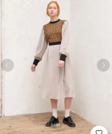 idem 도킹 보타니컬 베스트 원피스