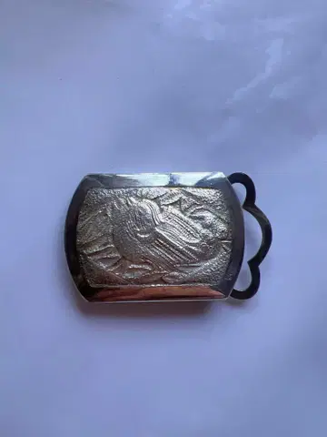 앤티크 순은 버클 벨트 실버 레어 은제 빈티지