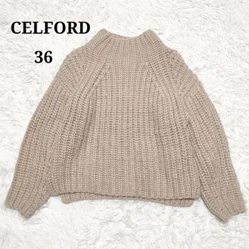 셀포드 로우게이지 니트 풀오버 와이드 실루엣 긴팔 스웨터