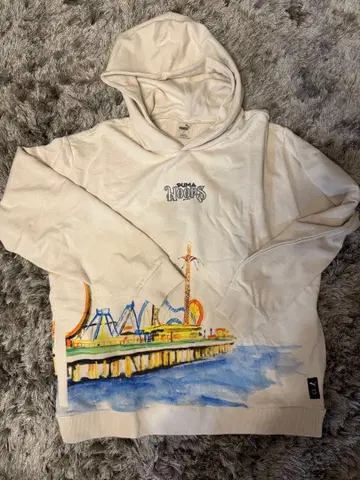 PUMA 아이보리 후드티 농구 XL 사이즈