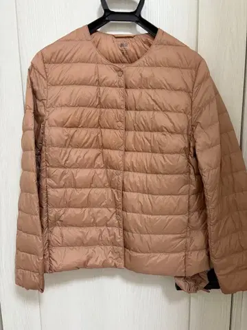 새상품급 유니클로 울트라 라이트 다운 컴팩트 자켓 XL 핑크