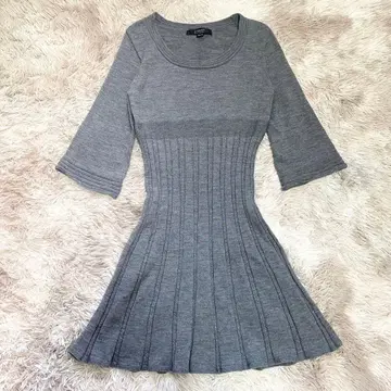 380 ATSURO TAYAMA 아츠로 타야마 니트 원피스 플리츠