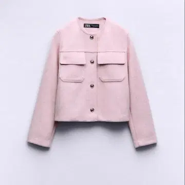 ZARA 소프트 자켓 핑크 L 사이즈
